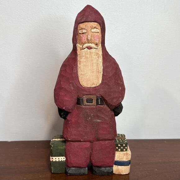 Other - Old World Santa Mario Claus Italy By Lancy Smith Hand Carved Folk Art